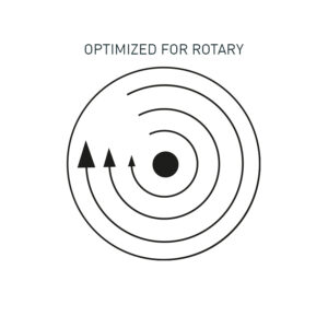 Optimized for rotary polishers