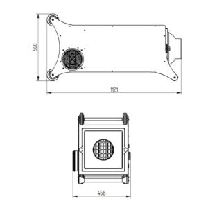 pressovac suction / filter unit SFU-10 dimensions
